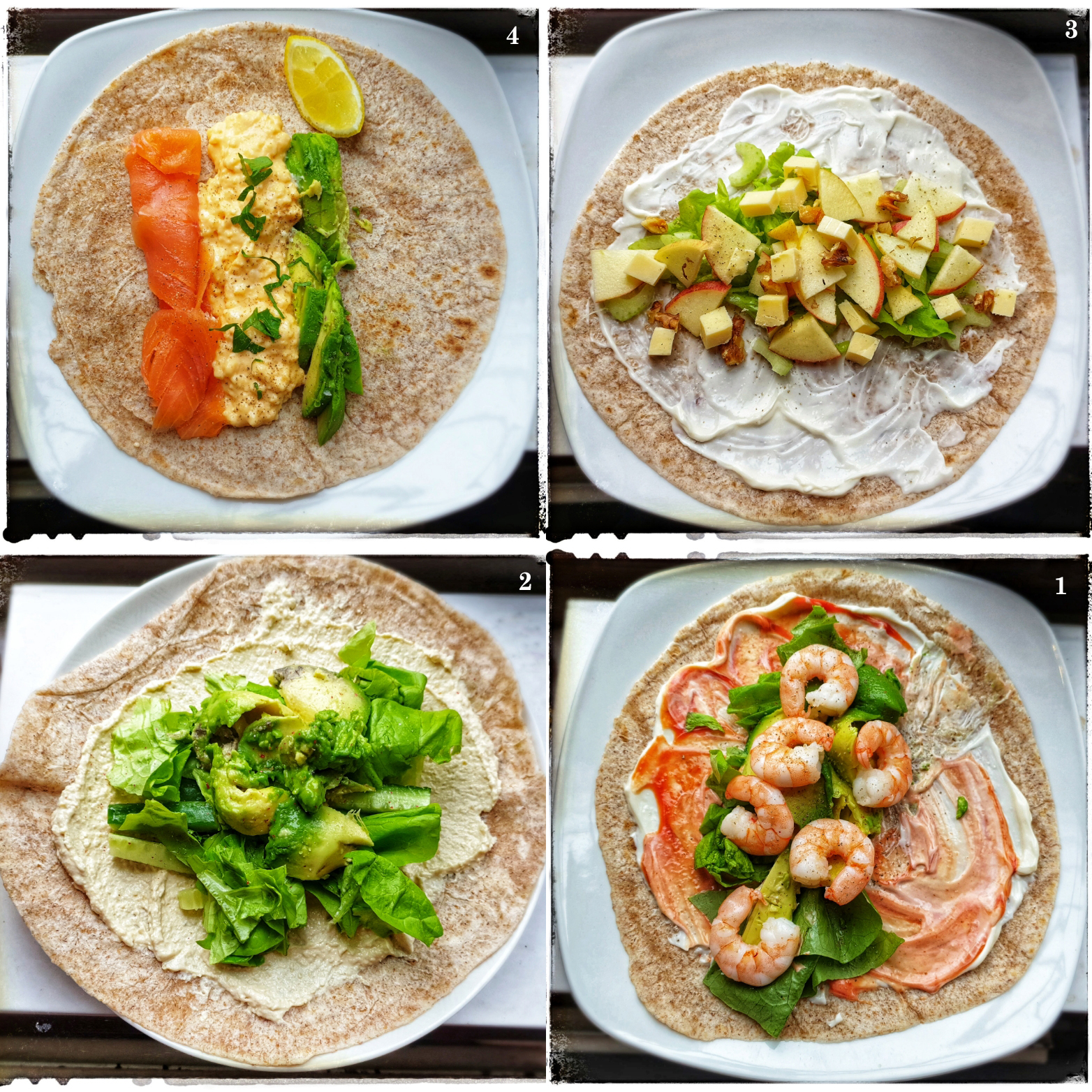Wraps four ways – The Delicate Diner
