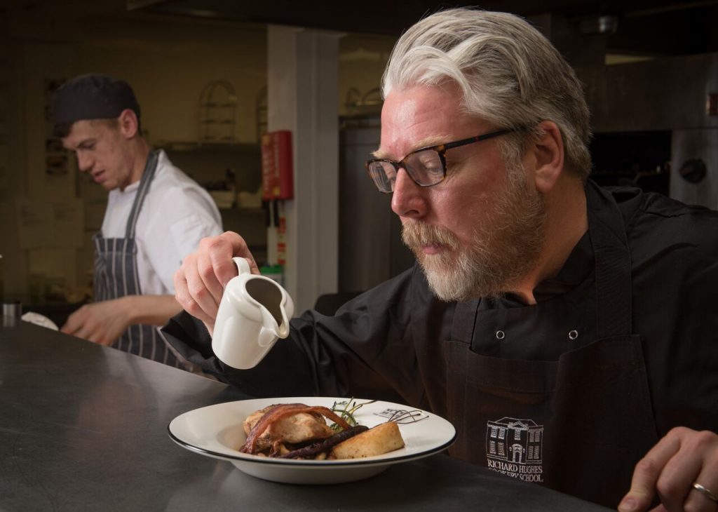 Richard on the pass at The Assembly House