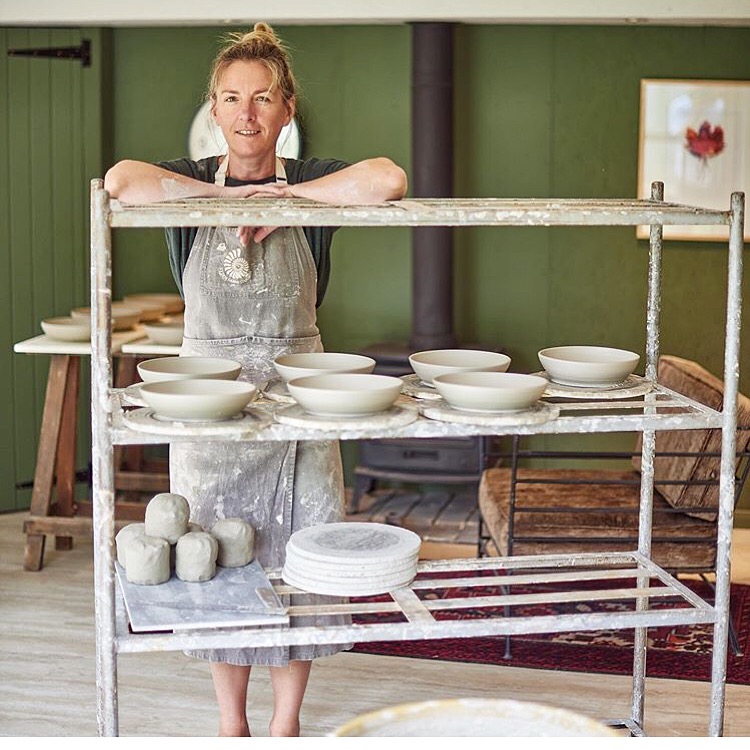 Gill in her pottery