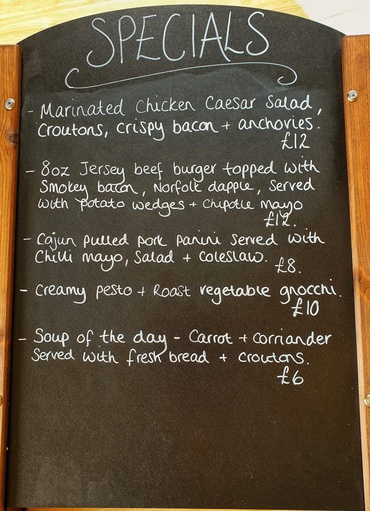 specials board