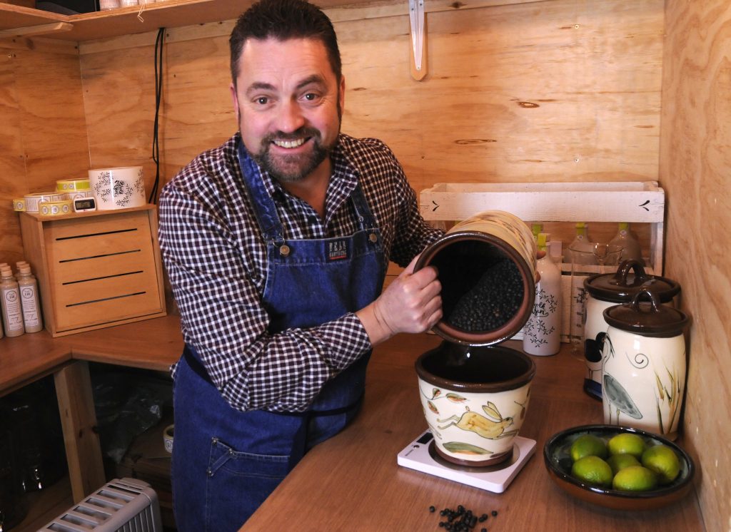 Jonathan making Norfolk Gin