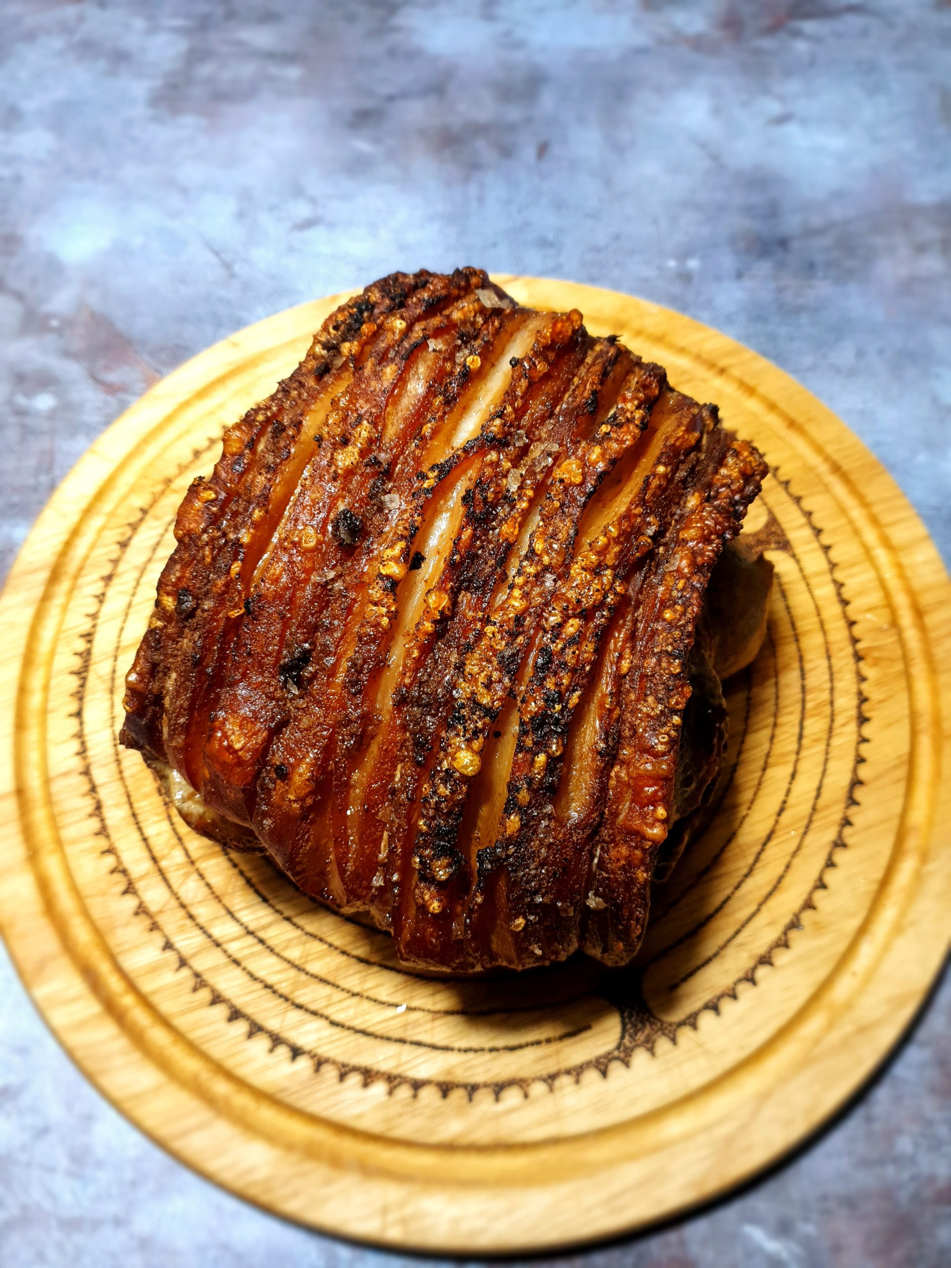 Perfect roast pork with crispy crackling and beef dripping potatoes