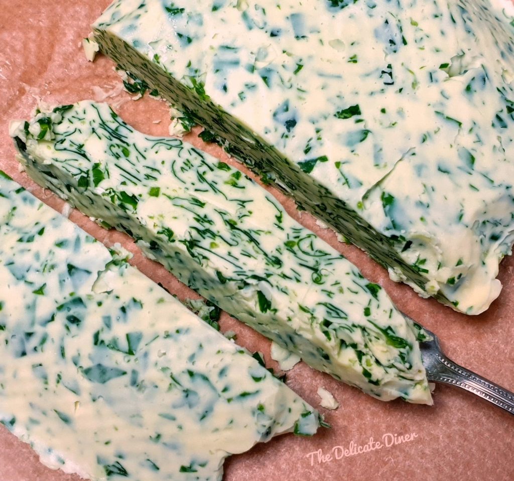 Wild garlic and smoked sea salt butter