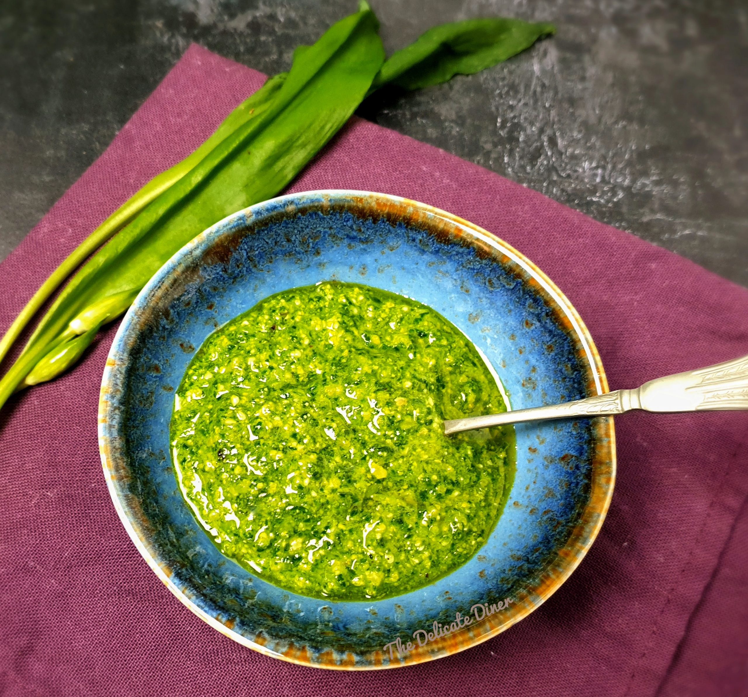 Wild garlic and pecorino pesto