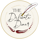 The Delicate Diner logo food writing recipes reviews interviews