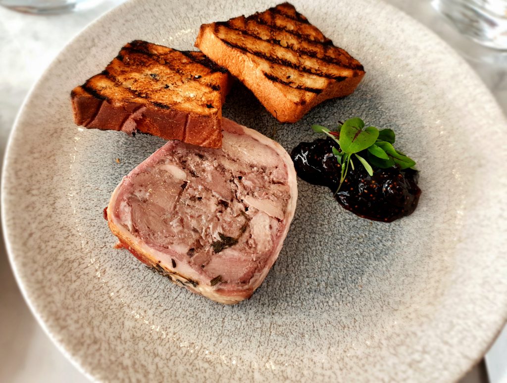 guinea fowl, pheasant and venison terrine 