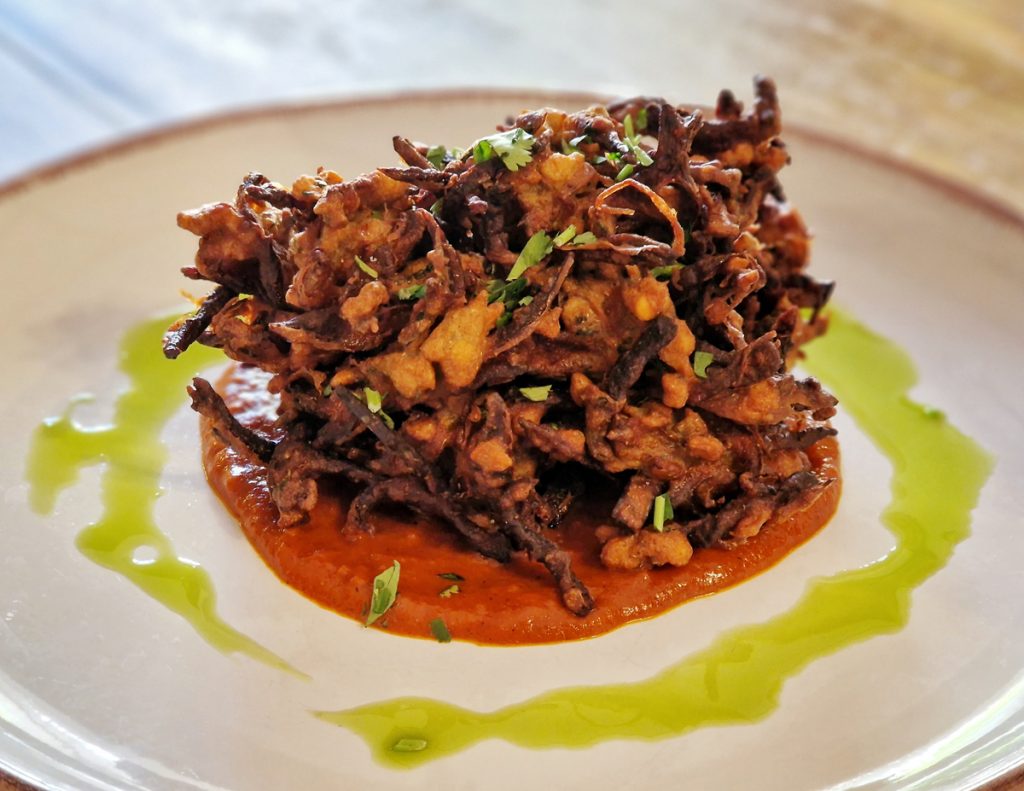 Onion bhaji at The Swan Loddon