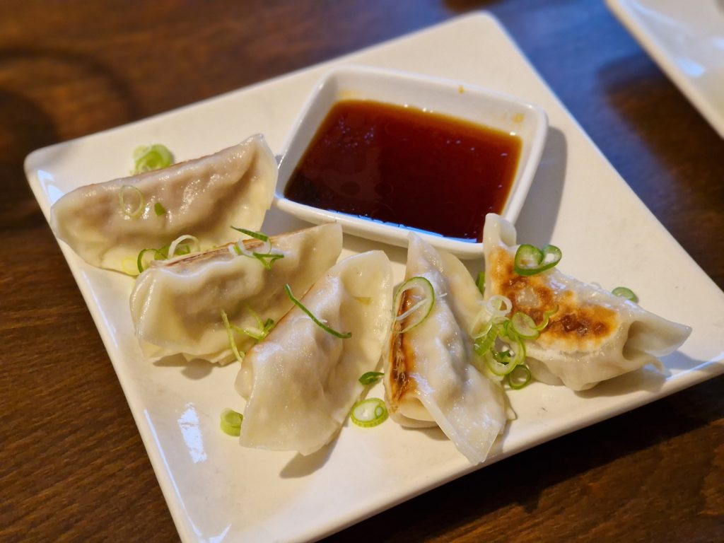 pork gyozas